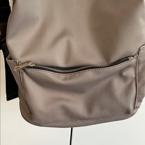 ALDO Taupe Gold Hardware Satiny Backpack - Picture 3 of 13